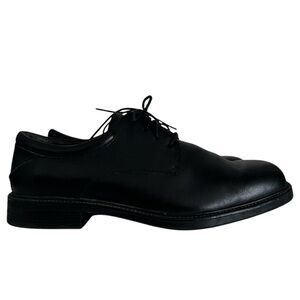 Nunn Bush Maury Black Leather Oxford Plain Toe Dress Shoes size 10